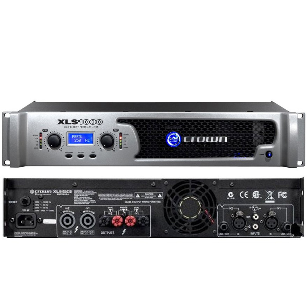 Crown XLS1000 DriveCore Series Power Amp - 120 Volt - Magna