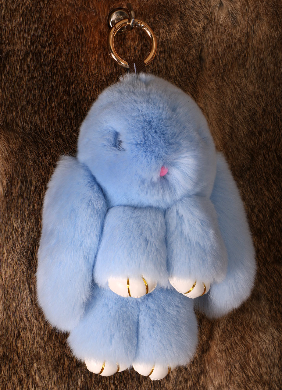 Rex Rabbit Fur Rabbit Keychains