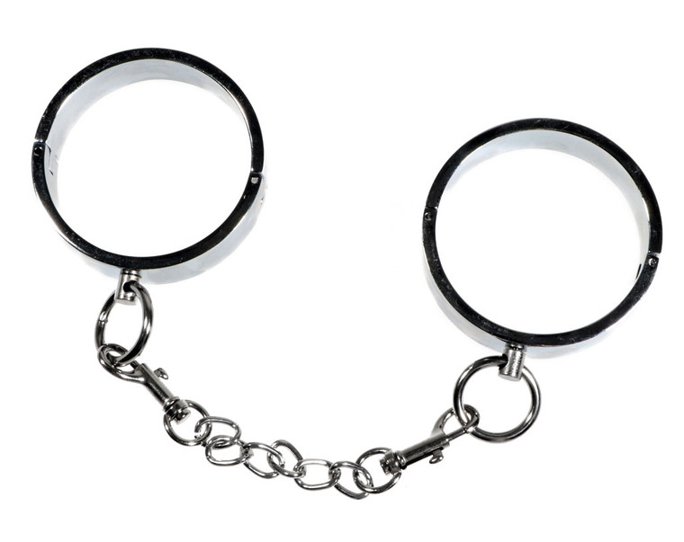 Men's Stainless Steel Locking Shackles - Wrist & Ankle