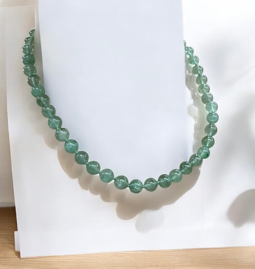 Green Strawberry Quartz Necklace Green Strawberry Quartz Necklace