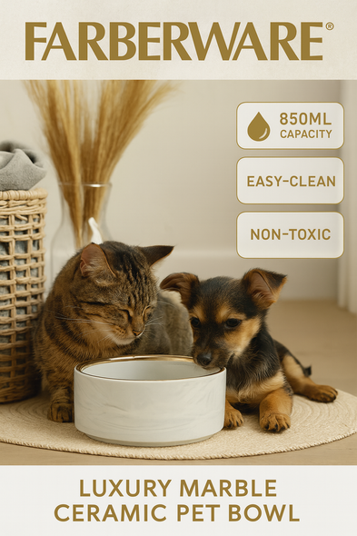 850 ML | MARBLE | CERAMIC | PET FEEDERS