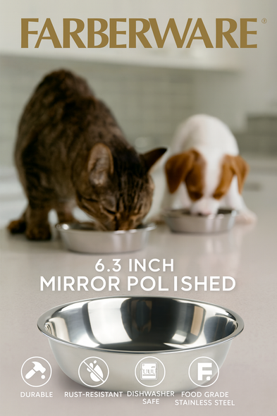 6.3" STAINLESS STEEL SILVER PLATE