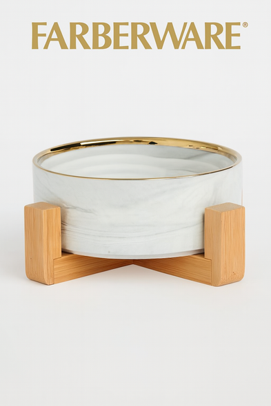 MARBLE CERAMIC PET BOWL 800 ML