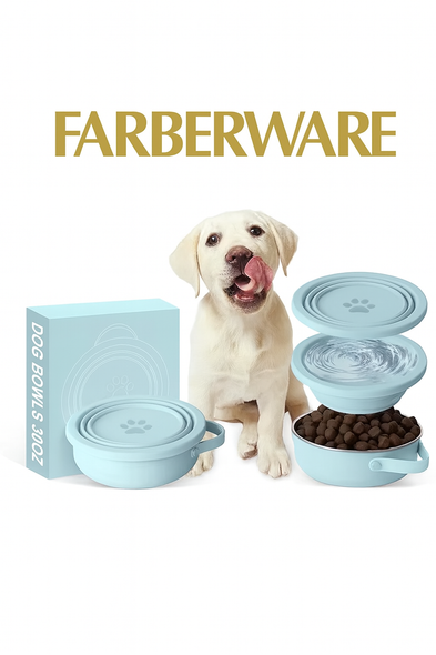 2 IN 1 PET BOWL - 30 OZ BLUE