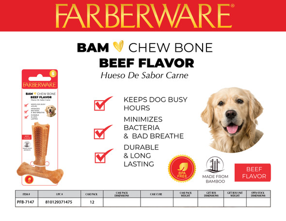 PET CHEW TOY S/BEEF FLAVOR