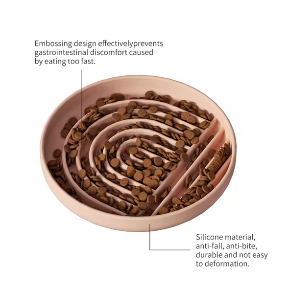 SILICONE SLOW FEEDER WITH ANTI SLIP BASE