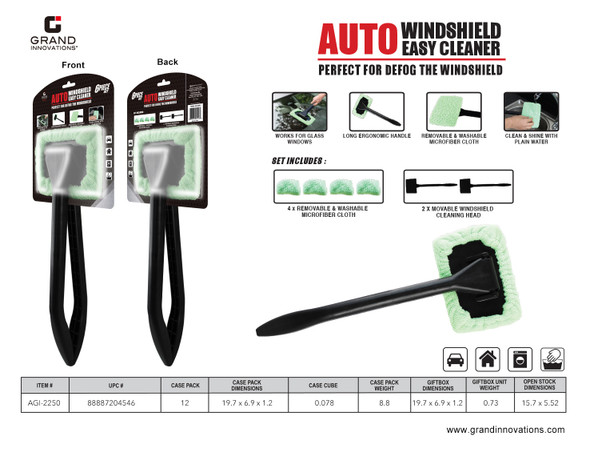 2 PC: AUTO WINDSHIELD EASY CLEANER