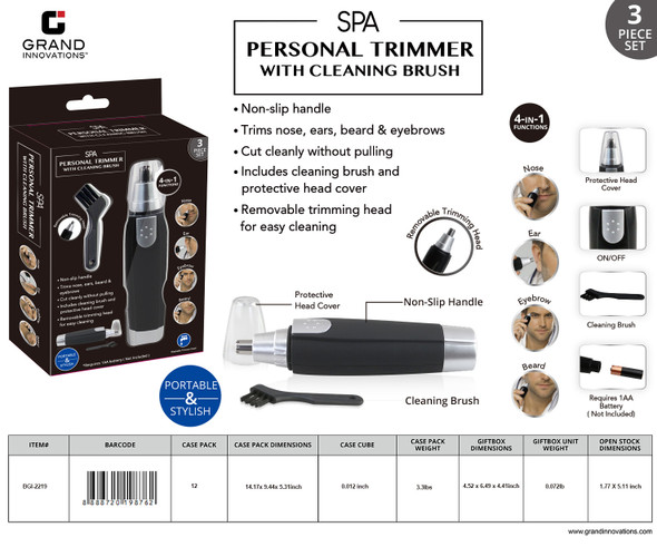 3 PCS SET - NOSE TRIMMER WITHOUT RUBBER PAINT