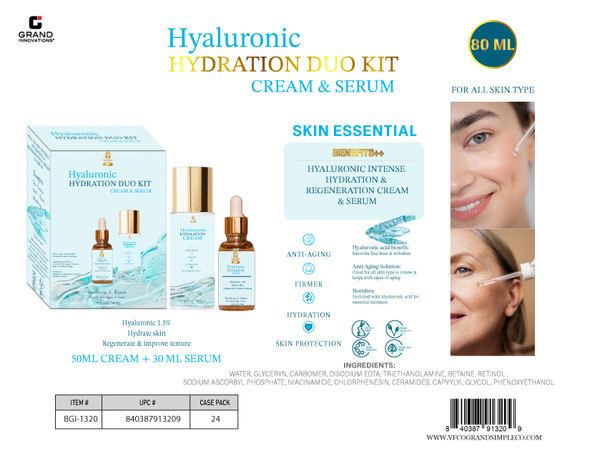 2 PCS SET: HYALURONIC REPAIR CREAM & SERUM