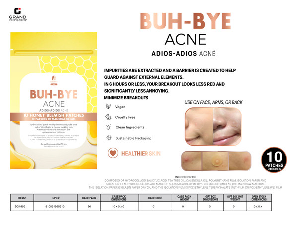 ACNE PATCH - 10 SHEETS (60 GRAINS)