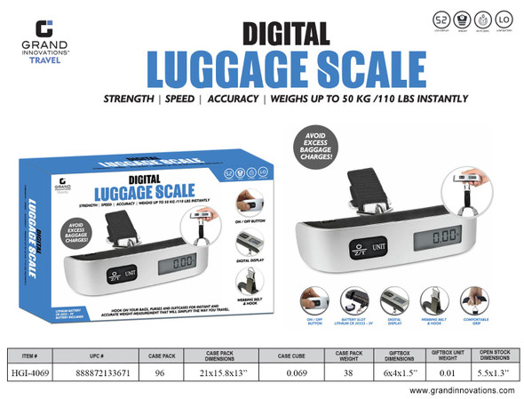 LUGGAGE SCALE: BLACK