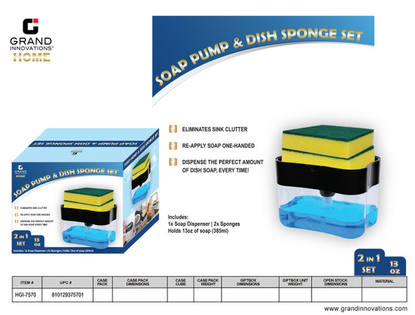 SOAP PUMP & SPONGE CADDY