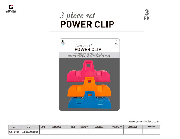 POWER CLIP 3 PCS