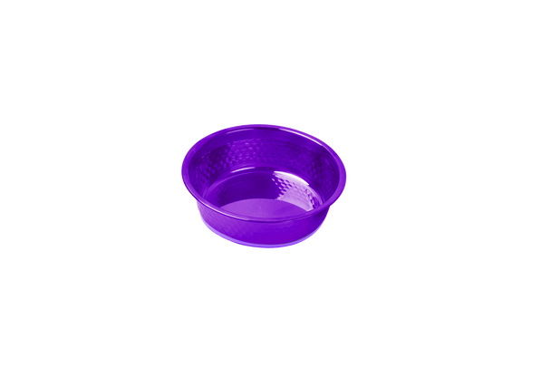 PURPLE STAINLESS STEEL BOWL - HAMMERED 88 OZ (2600 ML)