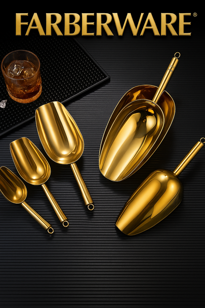 STAINLESS SCOOPER 239G - GOLD