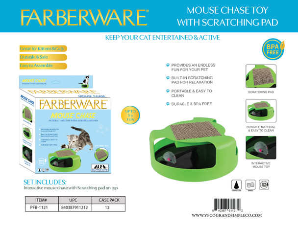 CAT & MOUSE CHASE TOY: GREEN