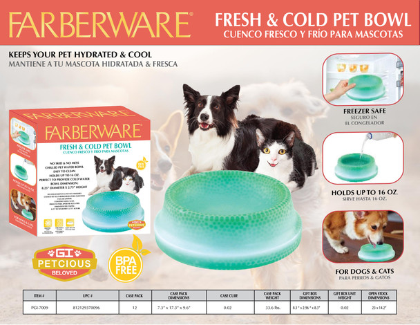 FRESH AND COLD PET BOWL