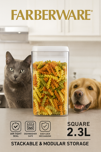 2.3L FOOD STORAGE SQUARE AIRTIGHT CONTAINER