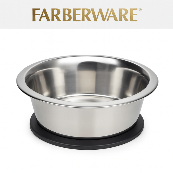 EASY GRIP STAINLESS STEEL PET BOWL 52.41 FL OZ/1550 ML