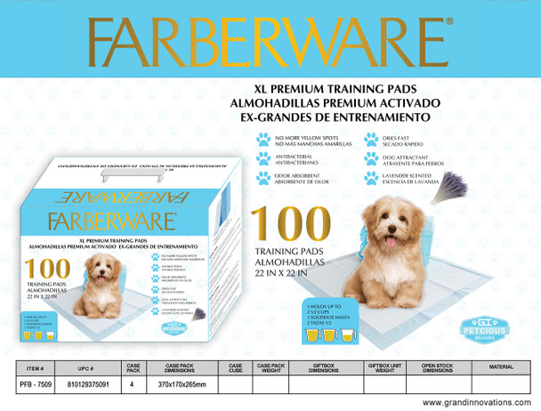 PEE PADS REGULAR LAVENDER  28*30 100PK/BLUE BOTTOM 45G/5G