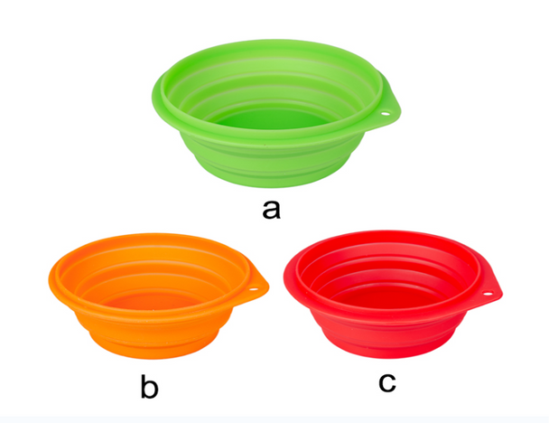 COLLAPSIBLE SILICONE PET TRAVEL BOWL 8.45 OZ (250 ML)