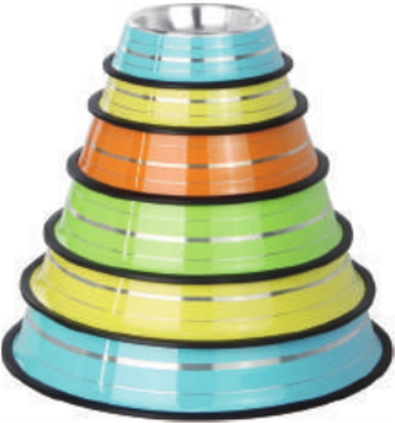 STAINLESS STEEL NON-SKID PET BOWL - 19 OZ (560 ML)