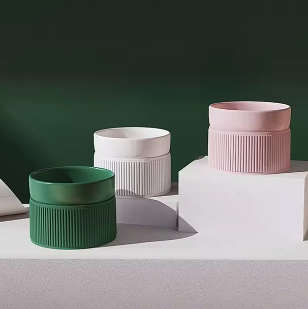 2 PCS SET: 2 RIB CERAMIC BOWLS - 800 ML