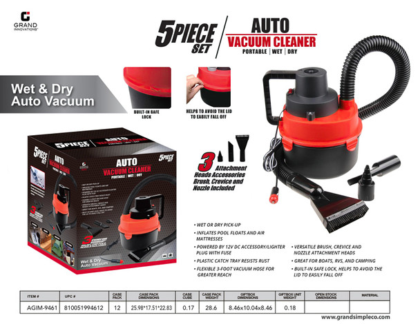 5 PIECE SET - AUTO VACUUM CLEANER