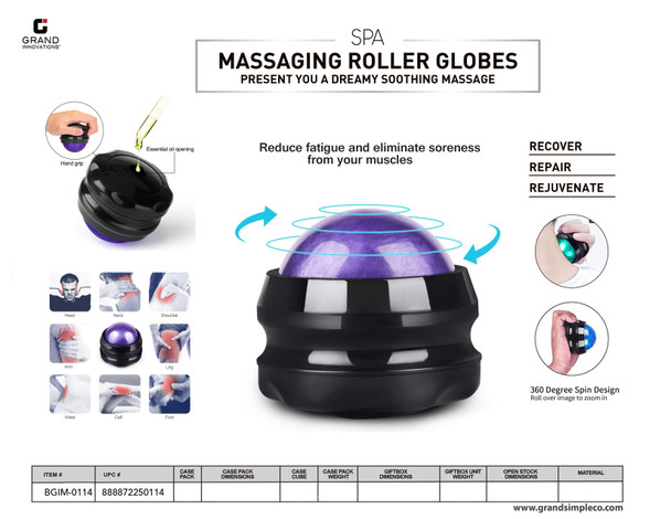 AROMATHERAPY ROLLER MASSAGER