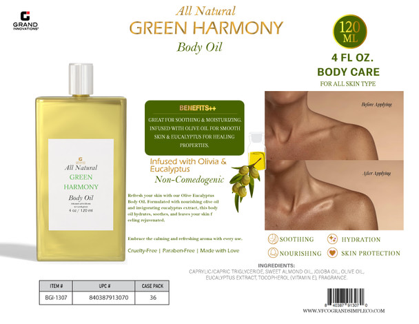 OLIVE EUCALYPTUS SERENITY - 120 ML BODY OIL