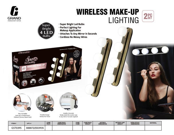 PORTABLE LED SUCTION LIGHTS SET OF 2 , ROSE GOLD, SILVER