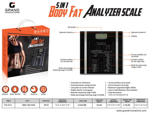 FAT AND WATER BODY SCALE 5 MM