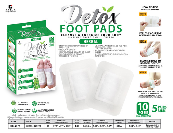 10 PCS DETOX FOOT PATCH - HERB