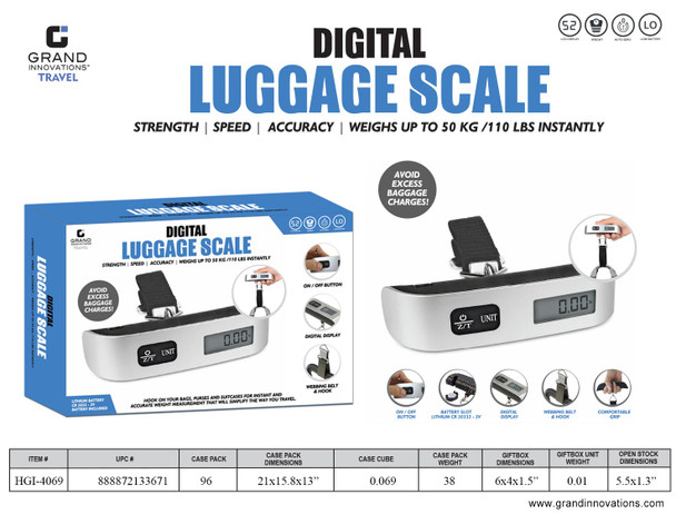 LUGGAGE SCALE: BLACK