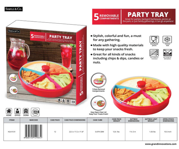 7 PC: STYLISH & COLORFUL PARTY TRAY
