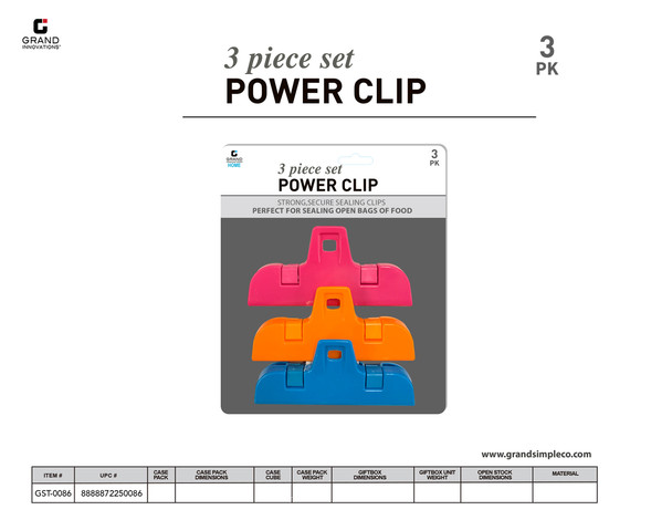 POWER CLIP 3 PCS