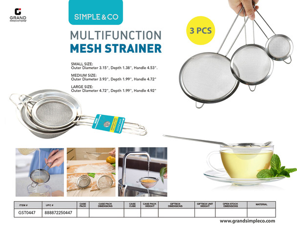 MULTIFUNCTION MESH STRAINER