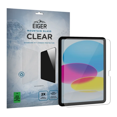 Eiger Mountain Glass CLEAR Tablet Screen Protector GRS for Apple iPad 11 (11th Gen) / 10.9 (10th Gen)