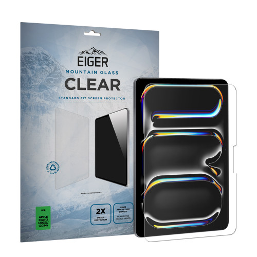 Eiger Mountain Glass CLEAR Tablet Screen Protector GRS for Apple iPad Pro 13 (2025) / (2024)