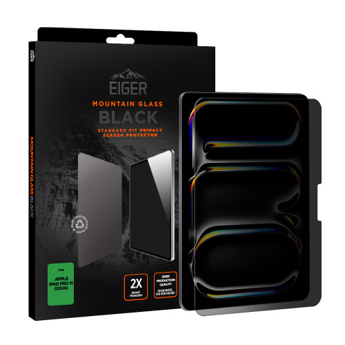 Eiger Mountain Black Privacy Tablet Screen Protector GRS for iPad Pro 11 (2024)