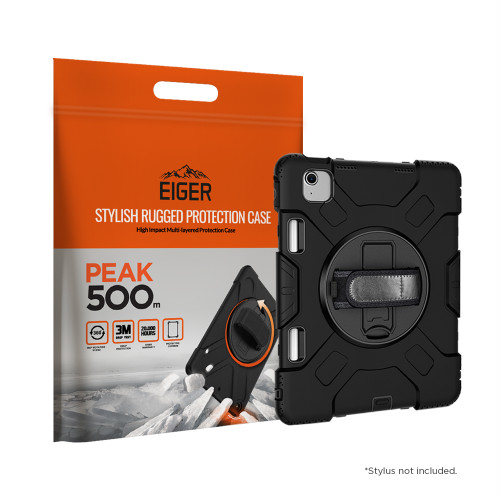 Eiger Peak 500m for Apple iPad Air 11 (2026)/(2025)/(2024)/ Pro 11 (2022)/(2021)/ Air (2022) in Black