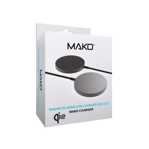 Mako Magnetic Wireless Charger Disc Qi2 Space Grey
