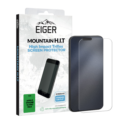 Eiger Mountain H.I.T SP 1 Pack Screen Protector for iPhone 16 Pro Max