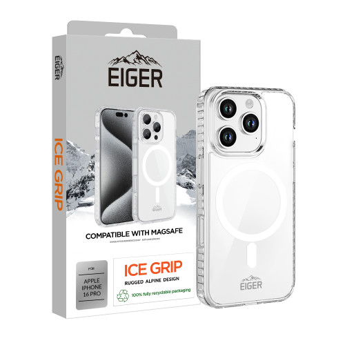 Eiger Ice Grip Magsafe Case for iPhone 16 Pro in Clear