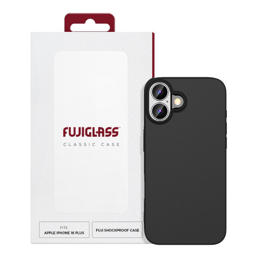 Fujiglass Classic Case for iPhone 16 Plus in Black