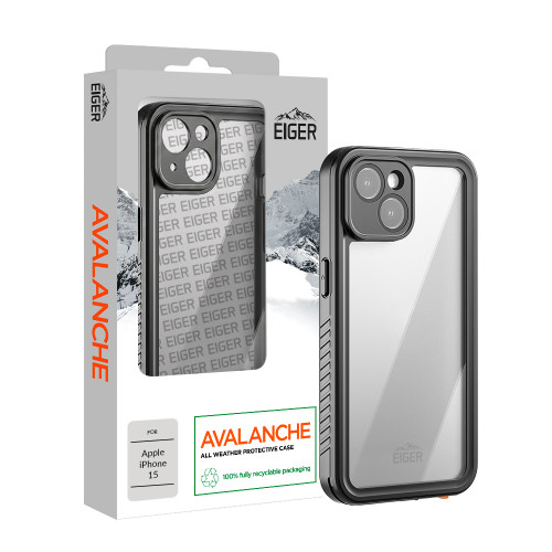 Eiger Avalanche Case for Apple iPhone 15 in Black