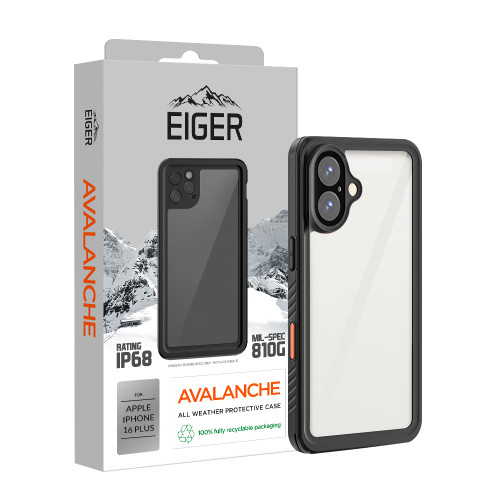 Eiger Avalanche Case for iPhone 16 Plus in Black