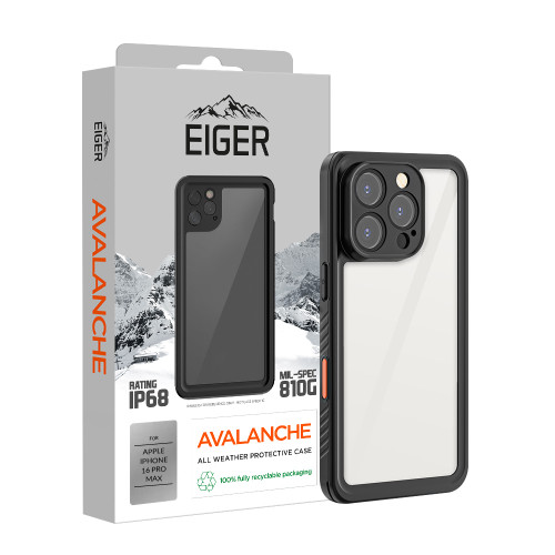 Eiger Avalanche Case for iPhone 16 Pro Max in Black