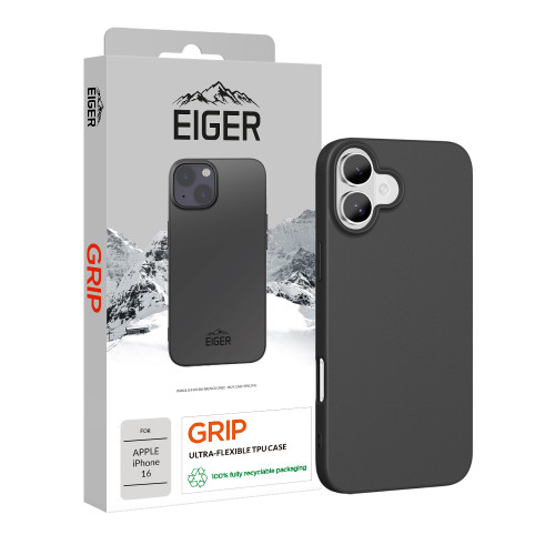 Eiger Grip Case for Apple iPhone 16 in Black