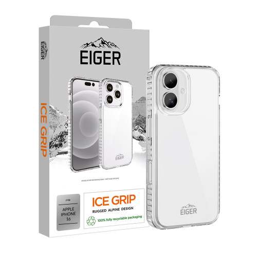 Eiger Ice Grip Case for iPhone 16 in Clear